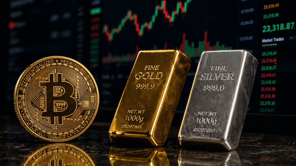 Bitcoin's USD 79,456 Rejection While Gold and Silver Chase New Targets