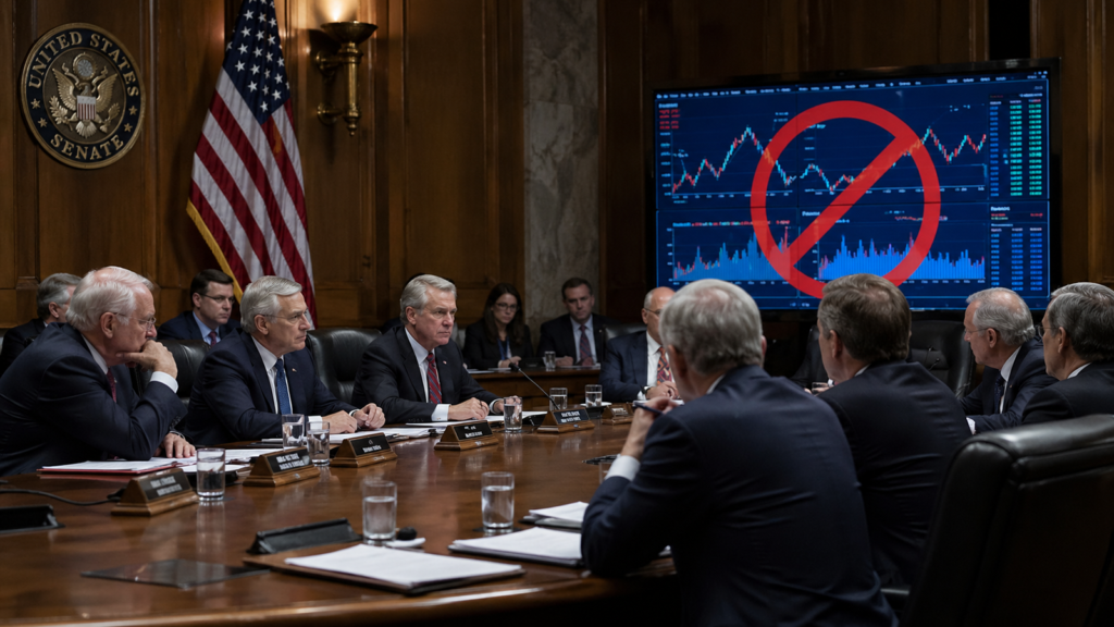 Senate Bans Itself from Prediction Markets After Insider Betting Scandals U.S. Congress debating the ban of prediction markets to its members