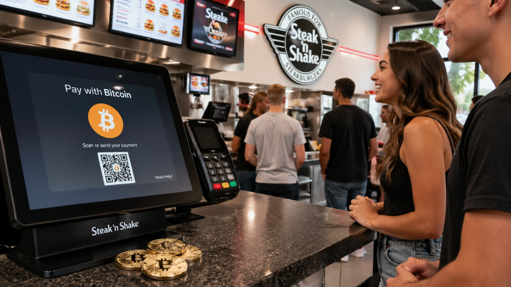 Bitcoin Cut Fees by 50%, Added 2 Million Customers, Steak ’n Shake Exec Says Bitcoin Cut Fees by 50%, Added 2 Million Customers, Steak ’n Shake Exec Says