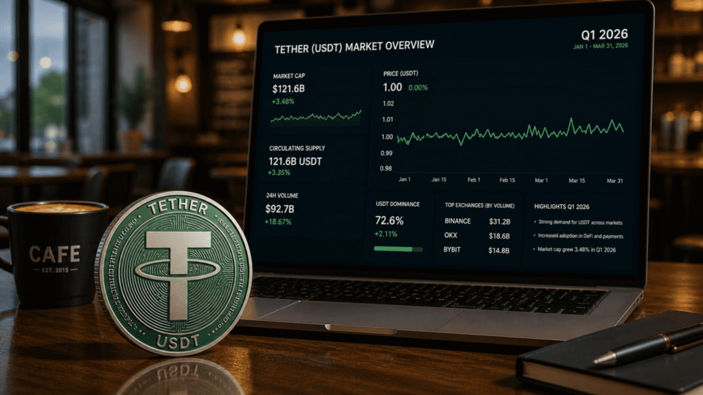 Tether posts over USD 1 billion Q1 profit as reserve buffer reaches record USD 8.2 billion