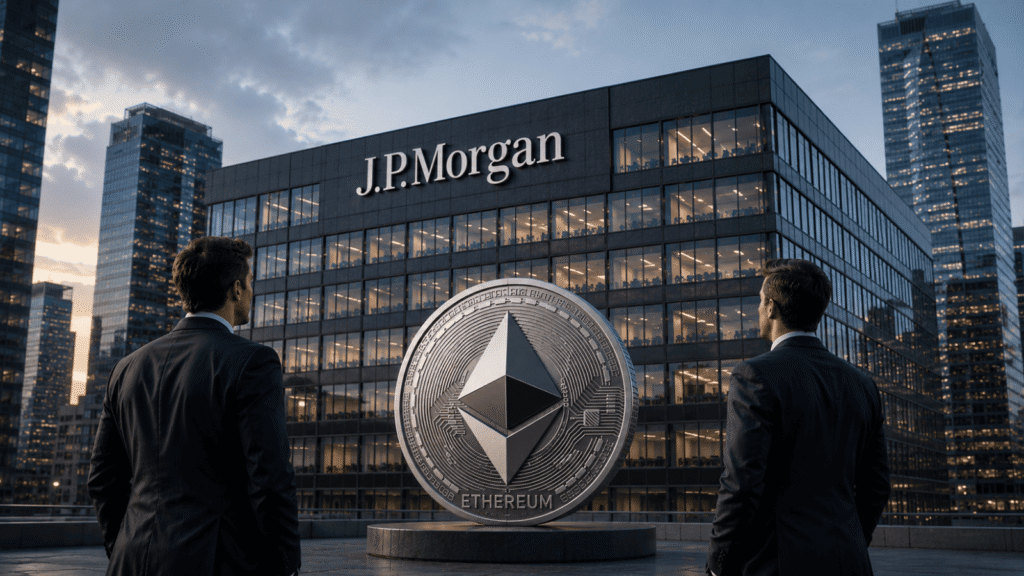 Ethereum traders rush to sell while JPMorgan quietly expands on ETH Ethereum traders rush to sell while JPMorgan quietly expands on ETH