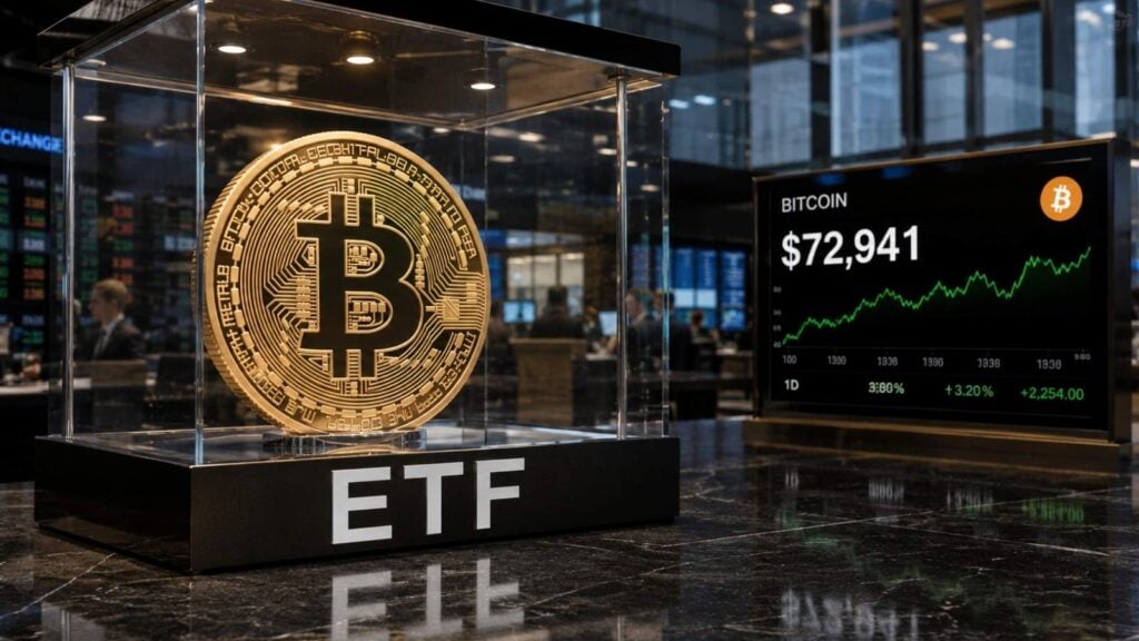 Bitcoin slides under USD 73K after USD 733M exits US spot ETFs in one day
