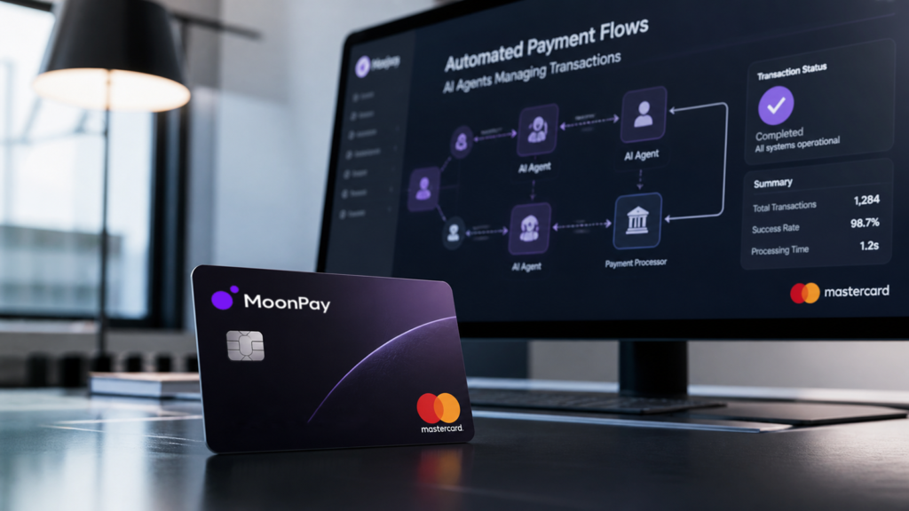 MoonPay Launches MoonAgents Card for AI Spending via Mastercard Network