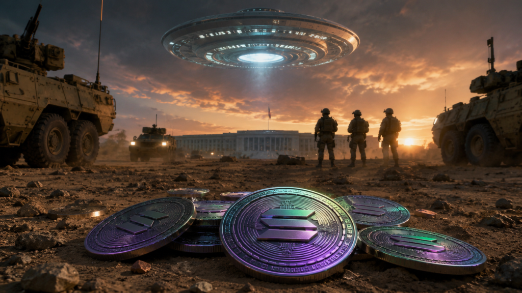 Solana UFO-themed coins rally after Pentagon releases alien files