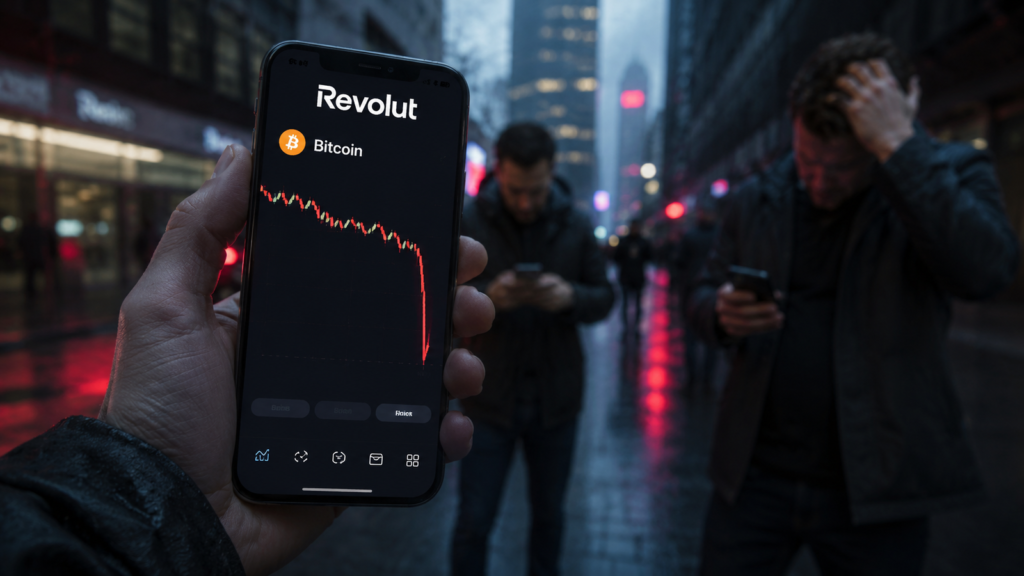 Revolut stirs market panic showing BTC's flash crash