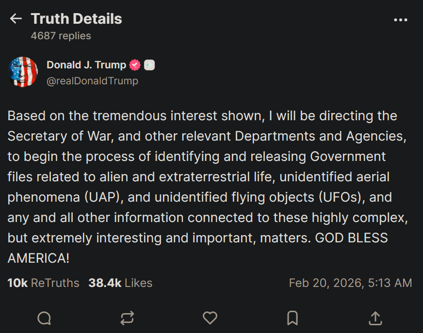 X-Files: Trump administration starts declassifying secret reports on aliens, UFO, UAP sightings X-Files: Trump administration starts declassifying secret reports on aliens, UFO, UAP sightings