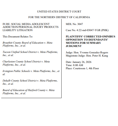 Meta settles Kentucky school case, avoiding jury trial over minors' safety Meta