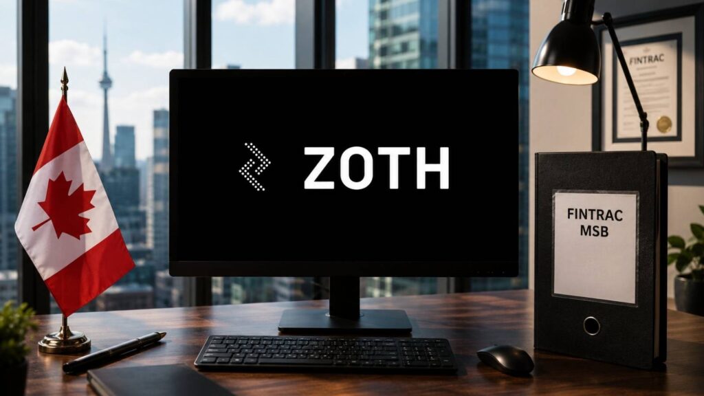 Zoth Secures Canadian FINTRAC MSB Registration, Expanding Global Payment Coverage and Scaling Total Payments Volume to USD 1 Billion/Year