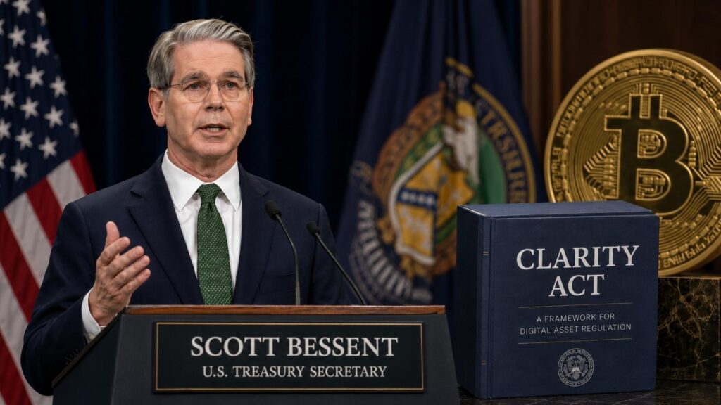 Bessent supports summer push for Clarity Act, confirms Bitcoin reserve progressing slowly Bessent supports summer push for Clarity Act, confirms Bitcoin reserve progressing slowly