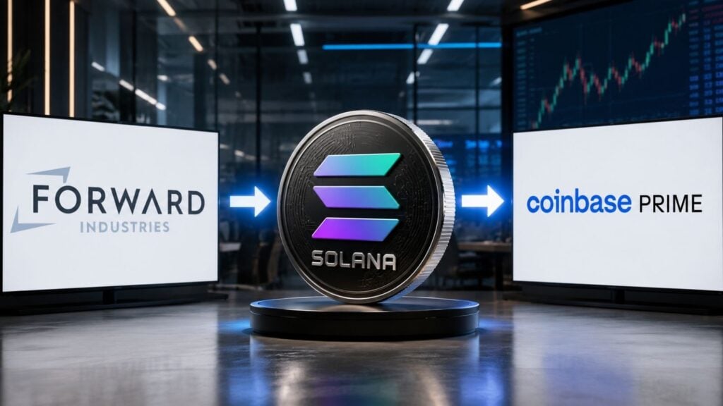 Forward Industries transfers USD 32M in SOL to Coinbase Prime amid USD 1B paper loss