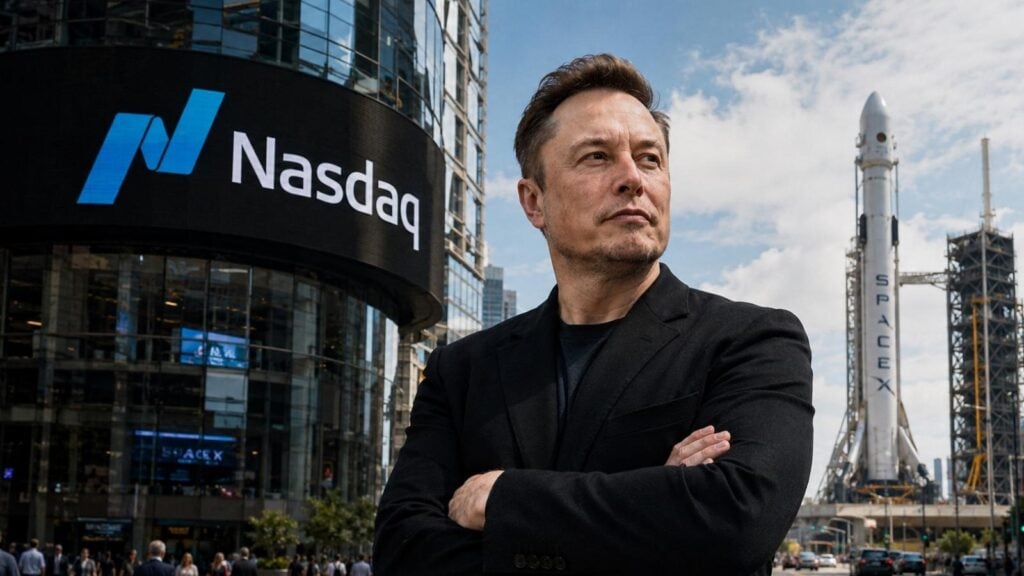 Elon Musk rings Nasdaq bell as SpaceX makes market debut with USD 75B IPO Elon Musk rings Nasdaq bell as SpaceX makes market debut with USD 75B IPO