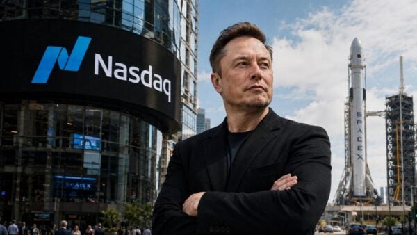 Elon Musk rings Nasdaq bell as SpaceX makes market debut with USD 75B IPO Elon Musk rings Nasdaq bell as SpaceX makes market debut with $75B IPO