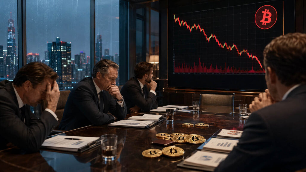 Bitcoin investors realize USD 1.9B in losses as capitulation sweeps the market