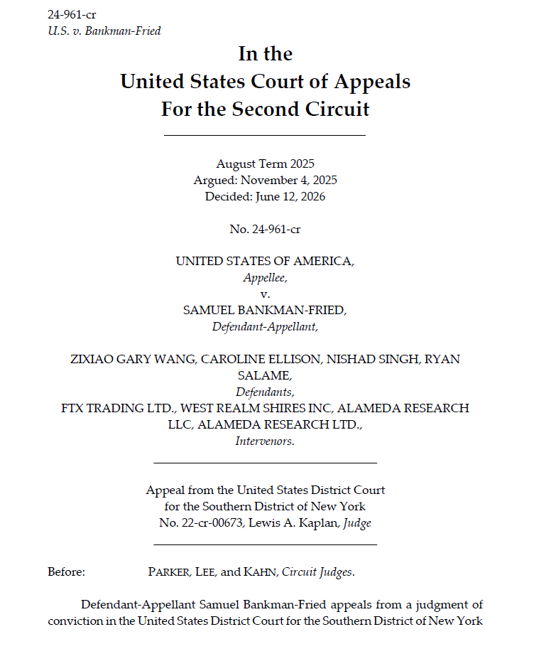Sam Bankman-Fried loses appeal of 25-year sentence and USD 11 billion forfeiture Sam Bankman-Fried loses appeal of 25-year sentence and USD 11 billion forfeiture