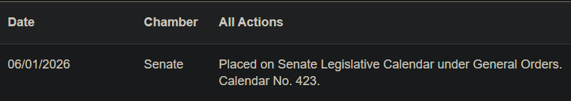 Next stop, floor vote: CLARITY Act makes it to Senate Legislative Calendar Next stop, floor vote: CLARITY Act makes it to Senate Legislative Calendar