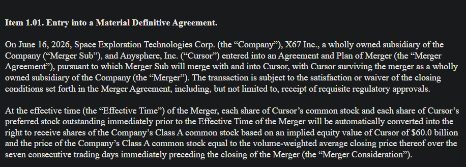 SpaceX finalizes USD 60B deal to acquire AI coding firm Cursor SpaceX finalizes USD 60B deal to acquire AI coding firm Cursor