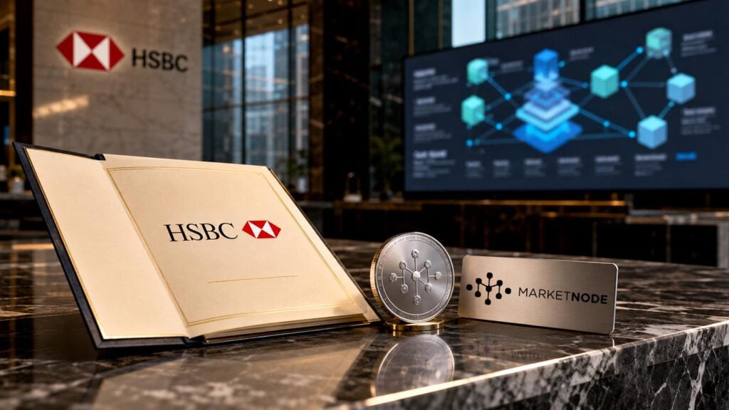 HSBC issued its first onchain structured product, with Marketnode as its tokenization agent
