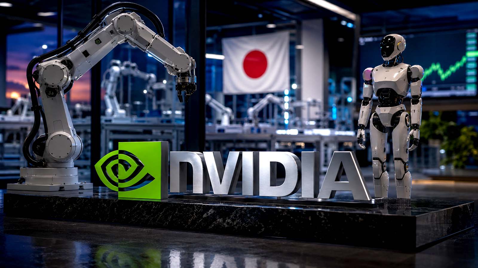 Nvidia and Fujitsu advance Japan physical-AI push as robotics shares fall