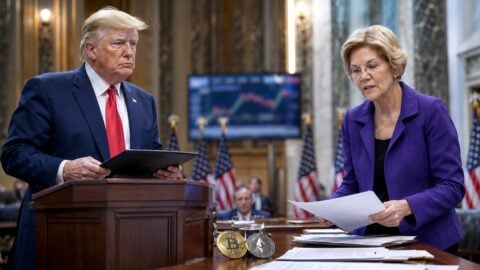 Senator Warren requests 2026 reporting for Trump’s crypto earnings after USD 1.4B disclosure Senator Warren requests 2026 reporting for Trump’s crypto earnings