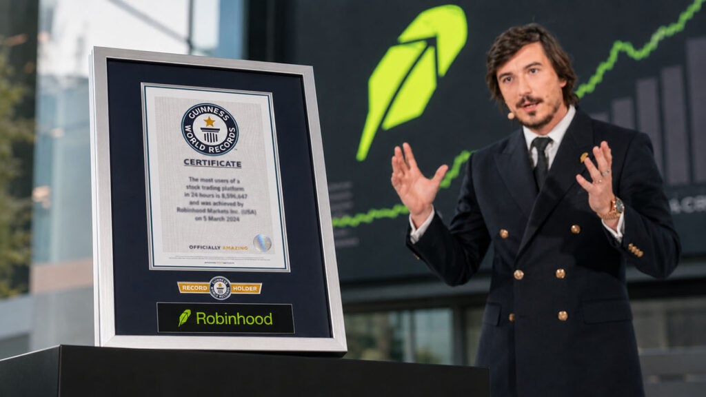 Robinhood says it set a Guinness World Record for the most items purchased by an AI agent in three minutes Robinhood says it set a Guinness World Record for the most items purchased by an AI agent in three minutes