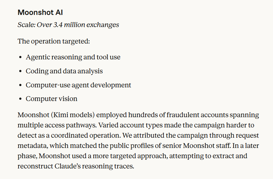 White House official accuses Moonshot AI of distilling Anthropic model for Kimi K3 White House official accuses Moonshot AI of distilling Anthropic model for Kimi K3
