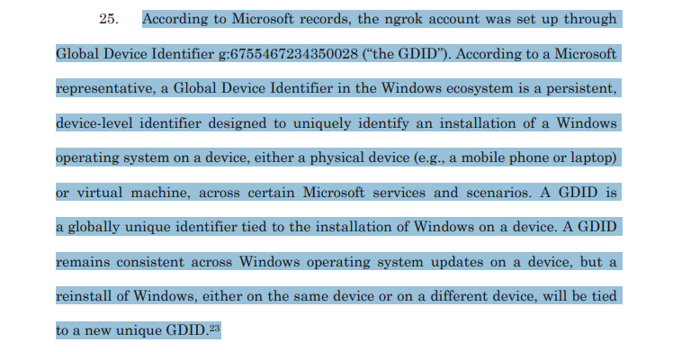 Proton calls Windows GDID 'spyware' as FBI uses it to unmask hacker behind VPN Proton has publicly labeled Microsoft's Global Device Identifier (GDID) as "spyware," arguing that the persistent, device-level identifier is assigned without user consent, cannot be removed, and persists across Windows reinstalls. The controversy follows a federal complaint where the FBI used a GDID to track a Scattered Spider hacker despite his VPN use.