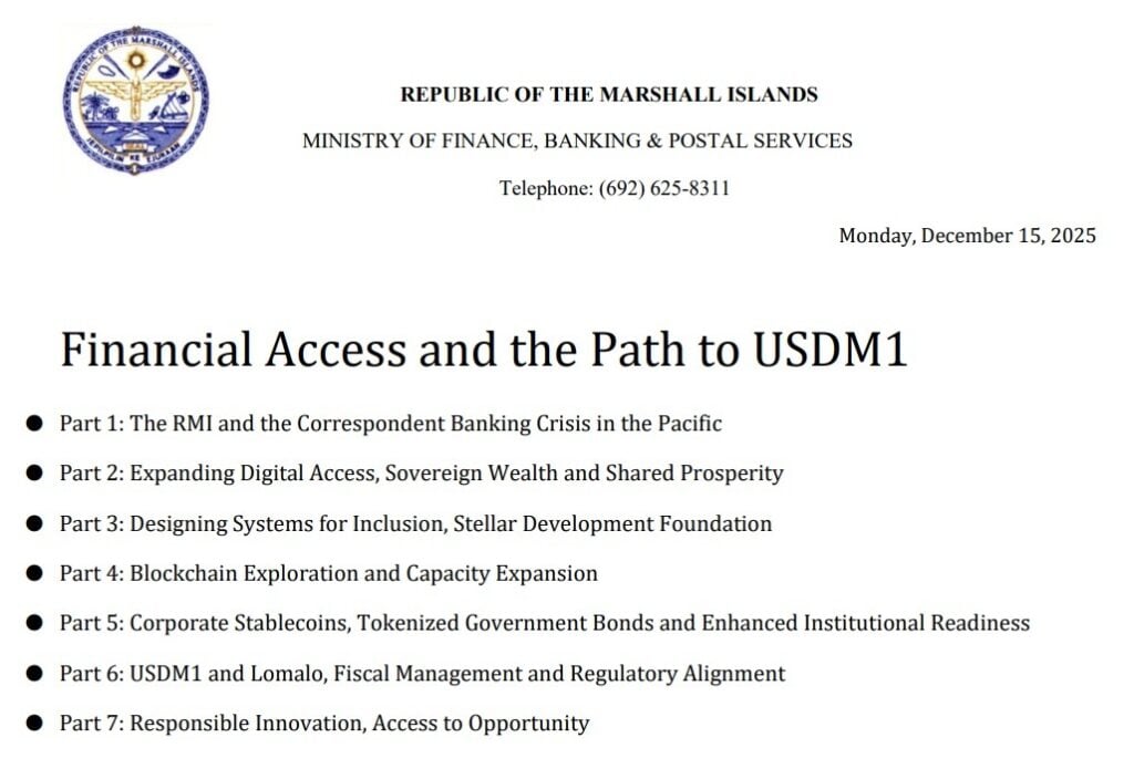 Paradigm leads USD 5.5M seed round in M1X Global to scale tokenized sovereign debt M1X Global, the crypto startup behind USDM1, a tokenized sovereign bond issued by the Republic of the Marshall Islands, has raised a USD 5.5 million seed round led by Paradigm. The funding will expand the use of USDM1 as collateral across regulated financial markets, following a USD 3 million angel round in March that included Balaji Srinivasan and Cumberland Labs CEO Tama Churchouse.