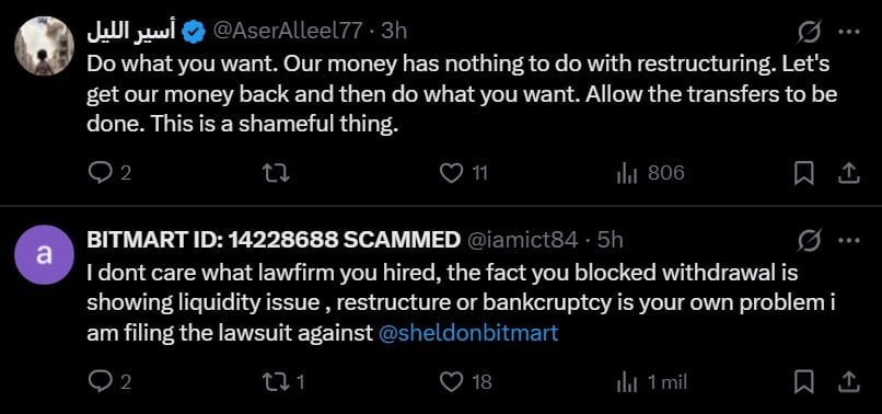 BitMart reverses shutdown, hires White & Case for business resumption Weeks after announcing a full wind-down, BitMart is now exploring a potential restructuring and phased business resumption, having hired White & Case as legal counsel.