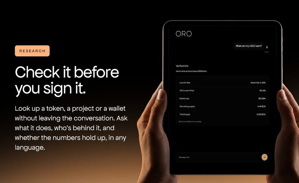 Oro raises USD 3M to turn DeFi complexity into simple conversations Oro has secured USD 3 million in a strategic funding round co-led by MH Ventures and Mapleblock Capital to scale its natural-language AI platform that converts plain-text financial instructions into multi-step DeFi execution.