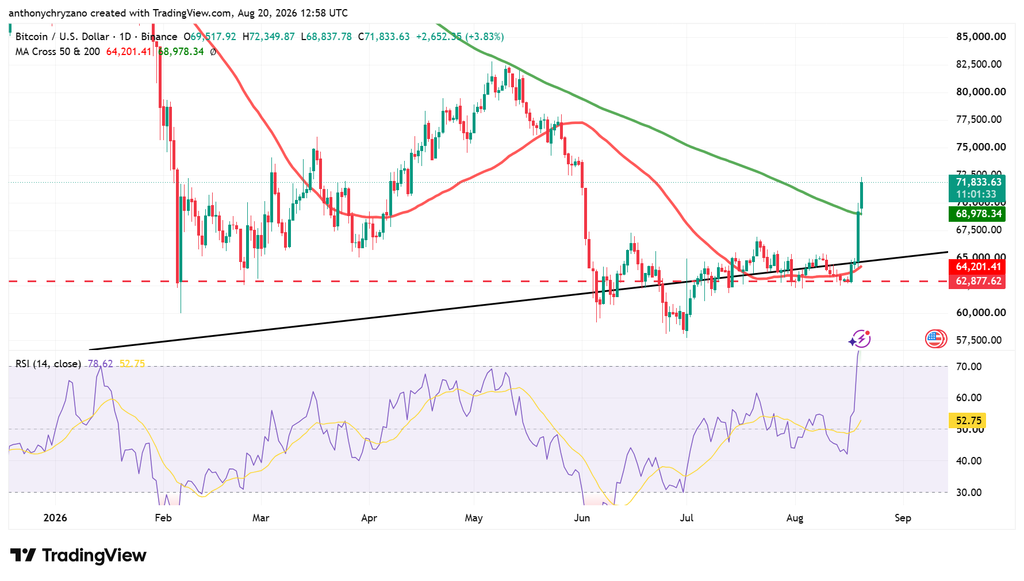 Bitcoin’s spike to USD 70K with short squeeze buyback is ‘local rally, not trend reversal’ Bitcoin’s spike to USD 70K with short squeeze buyback is ‘local rally, not trend reversal’