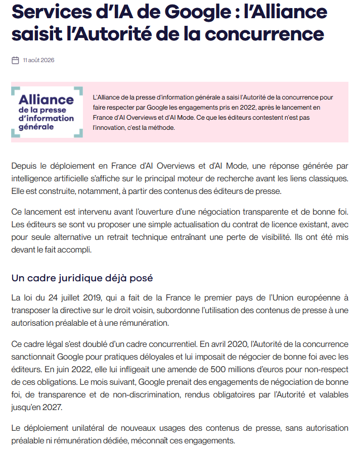 Google hit with French publishers’ complaint over AI-generated search summaries Google hit with French publishers’ complaint over AI-generated search summaries