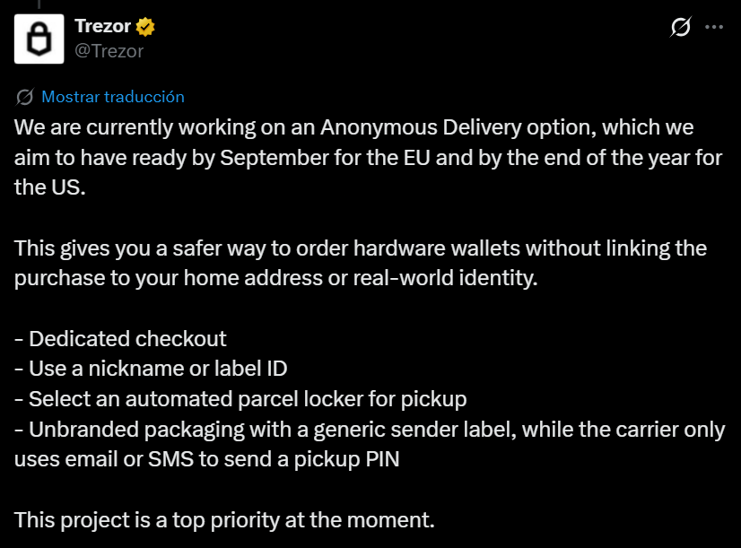 WARNING! Trezor data breach: 13,689 wallets exposed in ShipMonk security incident Trezor Data Breach: 13,689 Wallets Exposed in ShipMonk Security Incident: A third-party logistics breach has compromised personal data of hardware wallet users across seven countries, but devices remain secure.